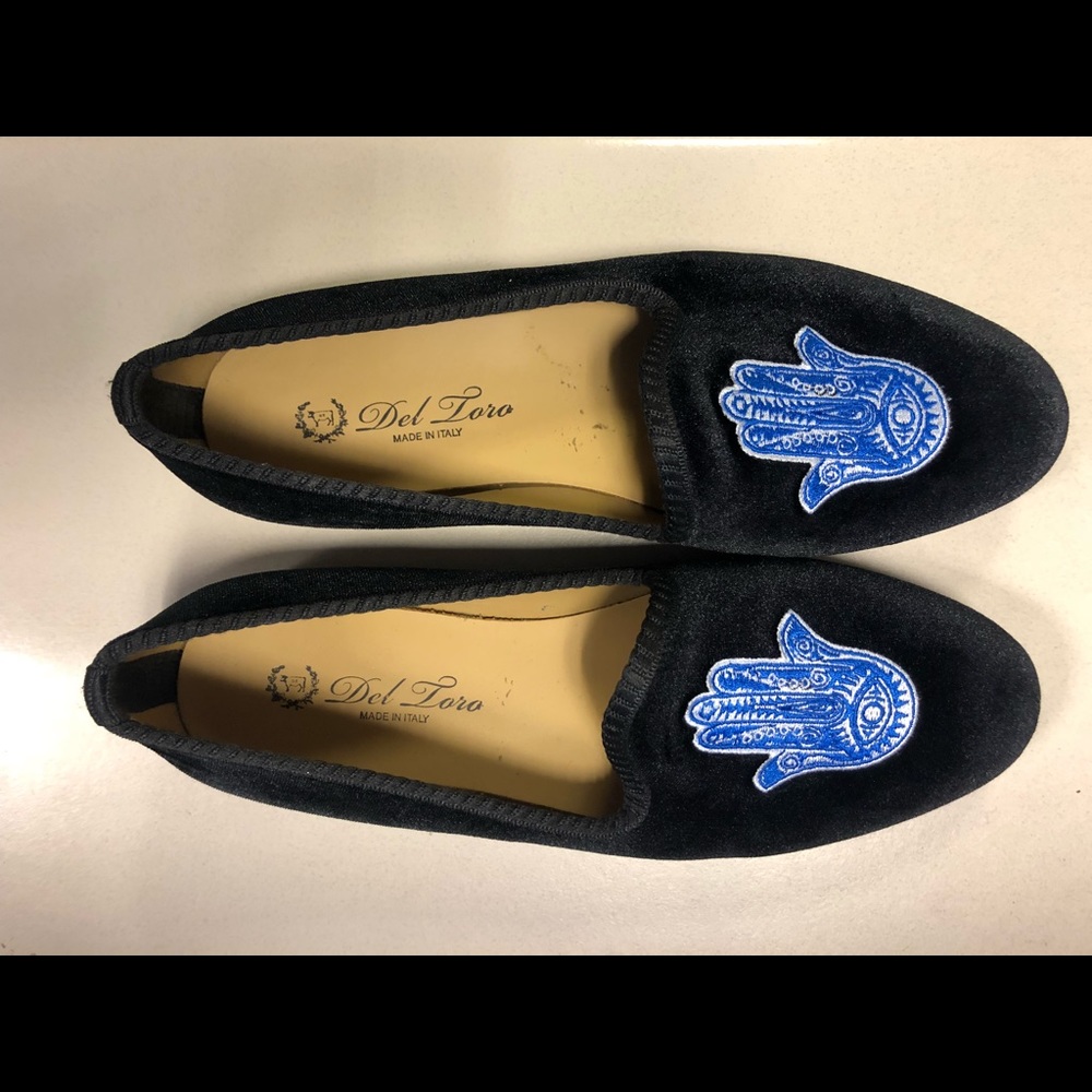 Del Toro Women’s Black Velvet Slipper